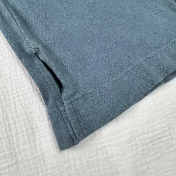 Pact Lounge Pants Blue Ribbed Waist Straight Leg Women’s Small Organic Cotton - Picture 8 of 16